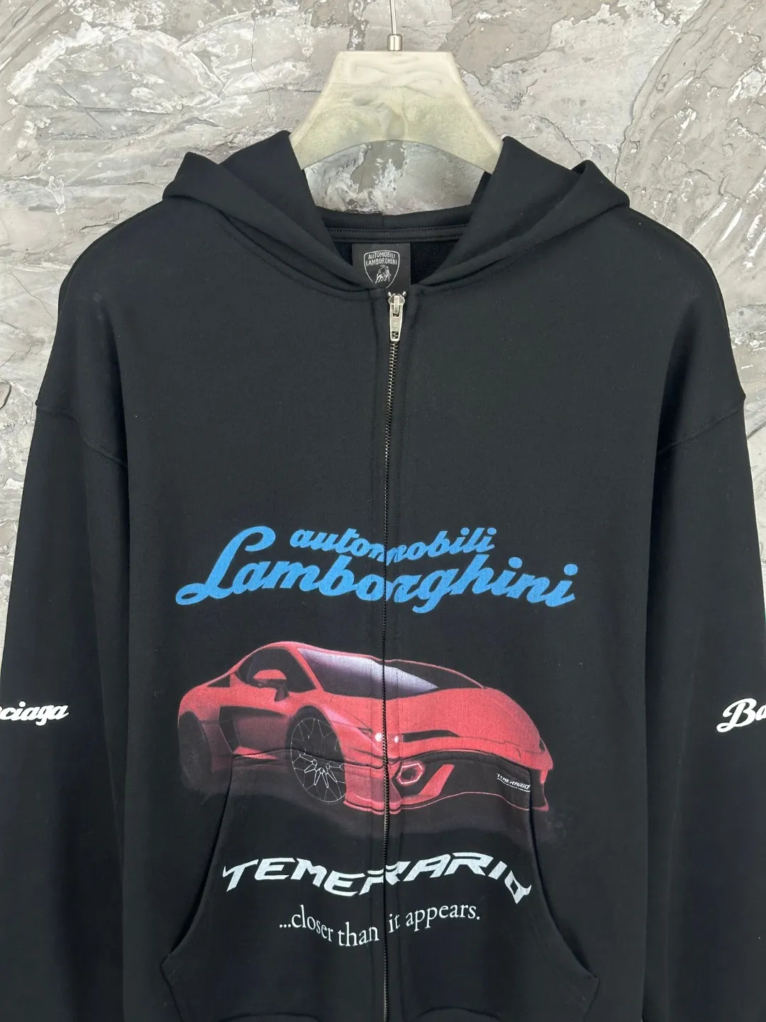 BALENCI*GA Lamborghini . . . . . 460g . Same Style -Color：Black -SIZE：Xs S M L 8985#